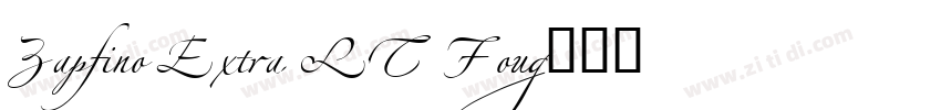 Zapfino Extra LT Fou字体转换